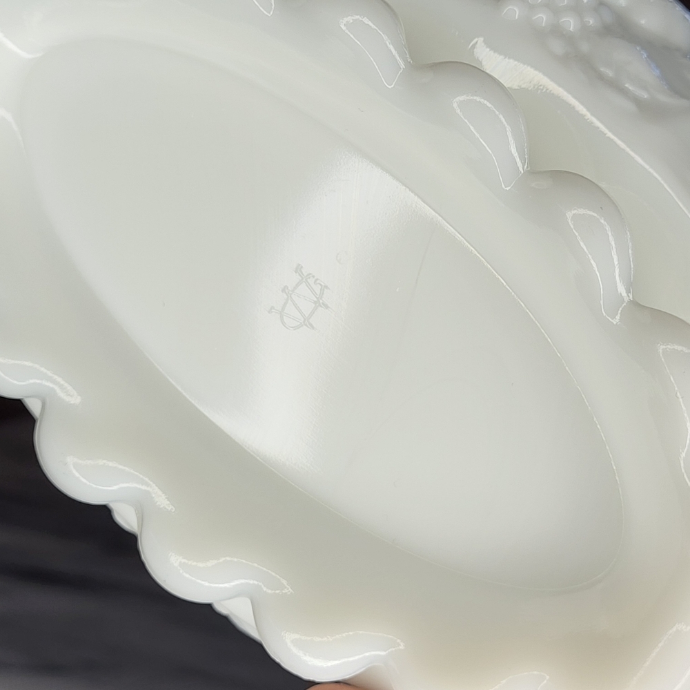 Milk Glass Candy Dish - Picture 12 of 13